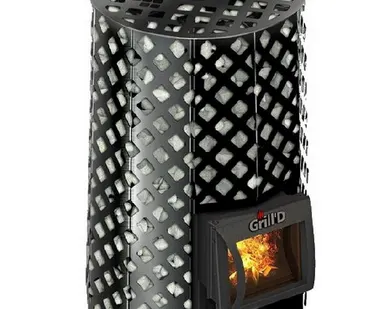 фото Печь дровяная Grill D Violet Romb Short (жадеит 100 кг)