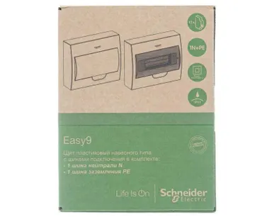 фото Бокс ОП Easy9 навес. с бел. двер. 1 ряд 12мод IP40 IK07 63А 2 клеммы SchE EZ9E112P2SRU