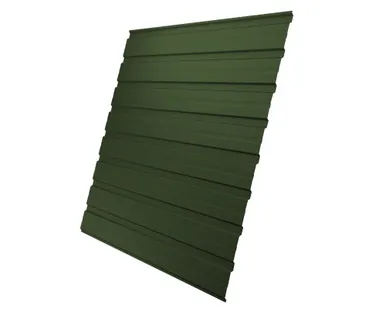 фото Профнастил С10В Grand Line 0,5 GreenCoat Pural BT, matt RR 11 темно-зеленый (RAL 6020 хромовая зелень)