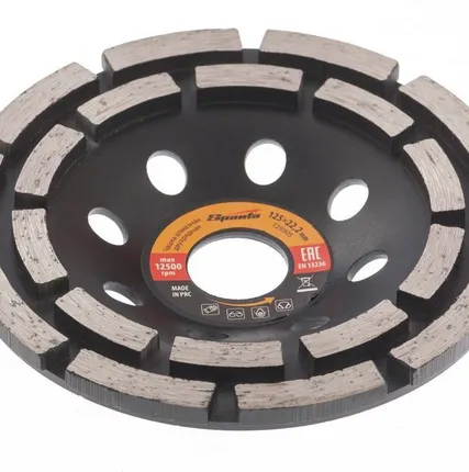 Фото №0 Чашка алмазная зачистная, 125 мм, двухрядная. SPARTA SPARTA