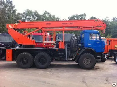 Фото №0 Автогидроподъемник ПСС-141.28Э (АПТ-28) на шасси КамАЗ-43114