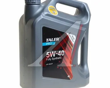 фото Масло моторное PRO SN/CF 5W40 синт.4л TALER