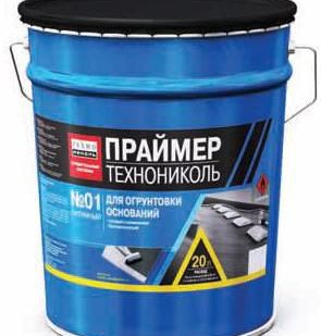 фото Праймер битумный (концентрированный) ТЕХНОНИКОЛЬ №01, ведро 20 л (18 кг)