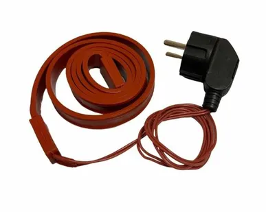 фото Нагревательная силиконовая лента (питание 220v, с вилкой)