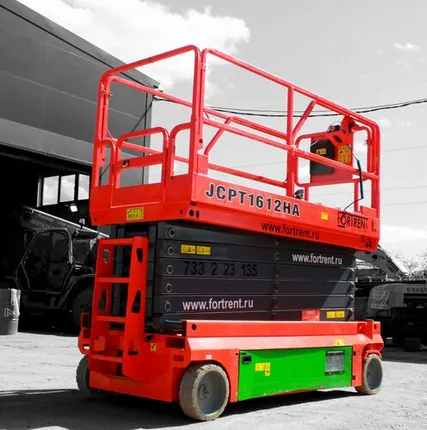 Фото №0 Аренда ножничного подъемника с рабочей высотой 16 метров