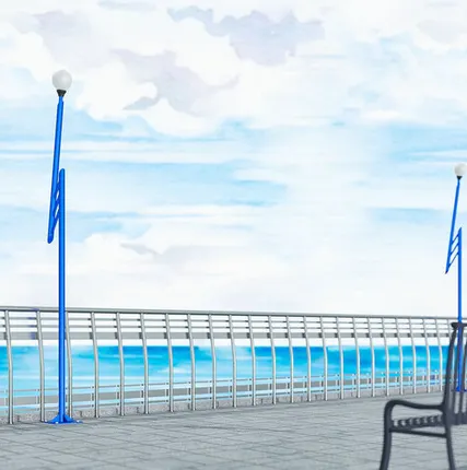 Фото №0 Опора декоративная «1М-Молния»