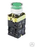 Фото №0 NP2-BW3_Кнопка металл.корпус, светодиод. 220В, 1НО цветная