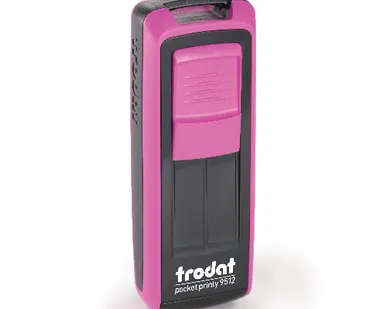 фото Печати-С 9512 TRODAT POCKET PRINTY КАРМАННЫЙ ШТАМП 47х18мм (Фуксия, Синий)
