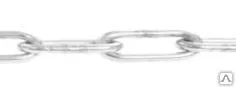 фото Цепь длиннозвенная сварная, оцинкованная DIN 763 6мм метр