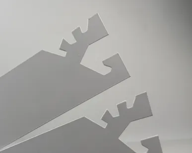 фото Кронштейн наклонный L=400мм, окрашенный, белый