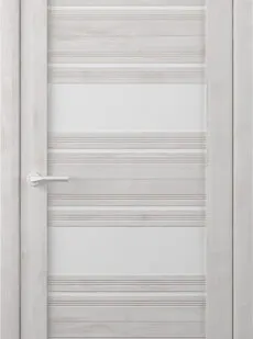 фото Межкомнатные двери ALBERO "Монтана" Жемчужный/Мателюкс (ДО)