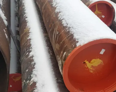 фото Продам трубу лежалую и востановленную  бесшовную ст 09Г2С ф219х8мм  в изоляции и без, и ф426х10 , 2015г.в. ТАГМЕТ