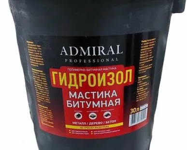 фото Мастика битумная полимерная Admiral Гидроизол 10 л