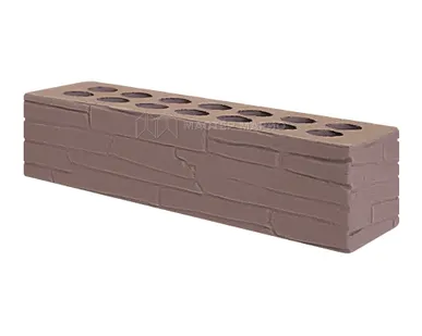 фото Кирпич лицевой керамический «Шоколад» «Плитняк» пустотелый Евро одинарный