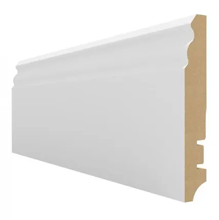 Фото №0 Плинтус МДФ белый Hannaholz 100 мм 100303