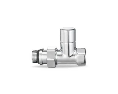 фото Клапан ручной радиаторный прямой 1/2" н.р.-в.р. Varmega VMDV02-410404 (хром)