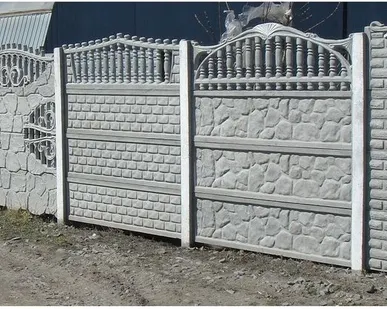 фото ДЕКОРАТИВНЫЕ БЕТОННЫЕ ЗАБОРЫ