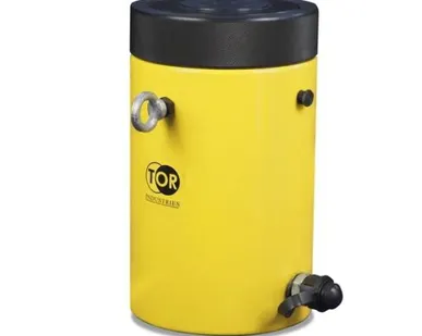 фото Домкрат гидравлический TOR HHYG-100150LS (ДГ100П150Г) 
100 т с фиксирующей гайкой