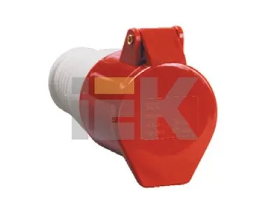 фото Розетка переносная силовая 16A, 3P+E, 380V, IP44 ССИ-214 PSR22-016-4 IEK (ИЭК)
