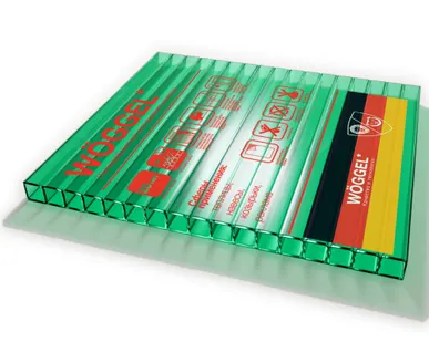 фото Сотовый поликарбонат WOGGEL Зеленый 16 мм (2,1*6 м)