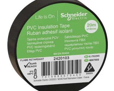 фото Изолента ПВХ 19мм (рул.20м) черн. SchE IMT38203