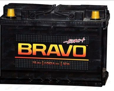 фото Аккумулятор автомобильный "BRAVO" 74 (прямая/обратная полярность)