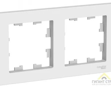 фото Рамка 2-м. ATLAS DESIGN бел. SchE ANT000102