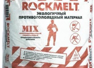 фото Противогололедный реагент Rockmelt универсальный мешок 20 кг