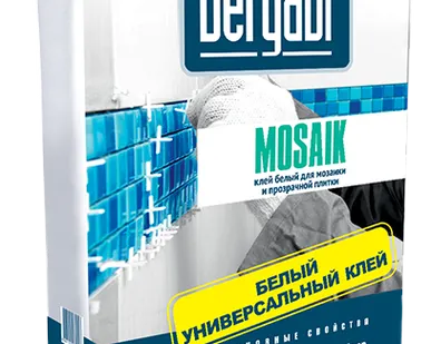 фото Клей белый для мозаики Bergauf Mosaik 25 кг