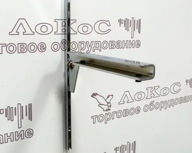 фото Полкодержатель для стойки левый L=200мм, хром