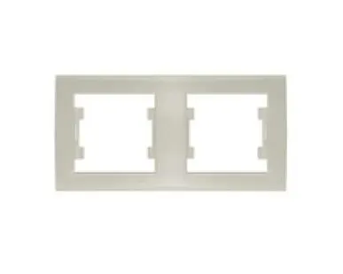 фото Рамка 2-м Бриллиант горизонт. сл. кость UNIVersal 7948684