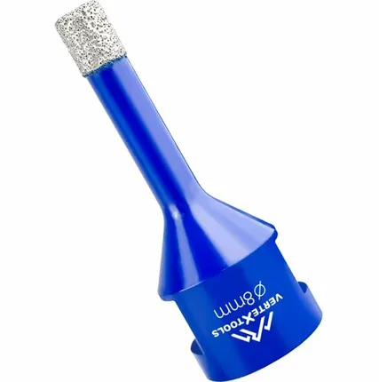 Фото №0 Коронка алмазная с техническим воском 8x35 мм для УШМ VertexTools 333-8-35