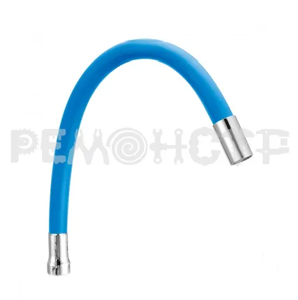 Фото №0 Излив к смесителю 987 силикон SP-07LB гибкий, голубой Lucky Tap, 1/50 П