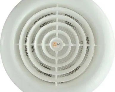 фото Осевой вентилятор MM 100 круглый белый с ОК MMotors JSC