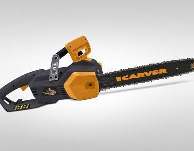 фото Электропила цепная CARVER RSE-2400M с поперечным двиг. (2,2кВт, 220V, 5,2кг