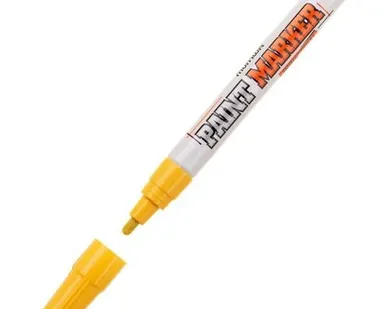 фото Маркер-краска (MunHwa) «Industrial» IPM-08 желтый,4мм,нитро-основа,д/промыш.применения,шк8801006713909 768854