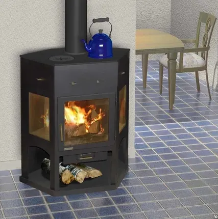 Фото №0 Печь-камин Енисей с плитой