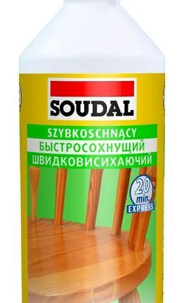 Фото №0 Быстросохнущий клей для дерева 64А Soudal на основе ПВА дисперсии 12*250 мл