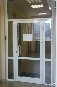 фото Холодная дверная система КП 45 – дверь одностворчатая с импостом на 800 мм