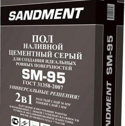 Фото №0 Наливной пол ЧелСи SANDMENT SM-95 25 кг