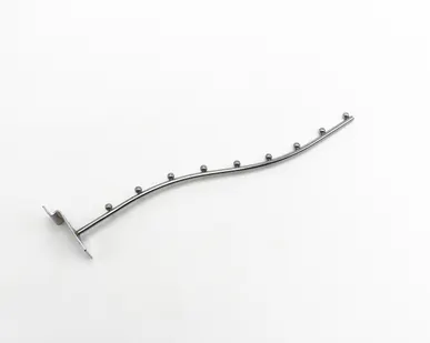 фото Кронштейн изогнутый на экономпанель 9 шариков, d=6мм, L=350мм, хром