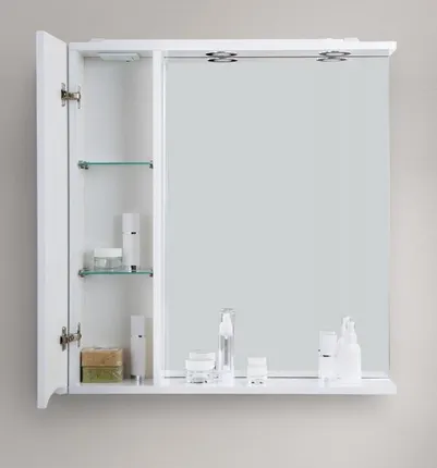 Фото №0 Зеркало-шкаф BelBagno MARINO-SPC-600/750-1A-BL-P-R/L 60*75