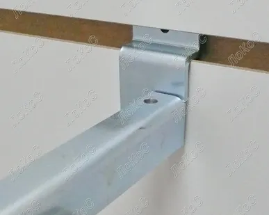 фото Кронштейн для полки на экономпанель, L=300мм, пара (левый, правый), цинк хроматированный