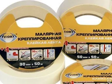 Фото №0 Лента малярная креппированная 38мм*50м Aviora