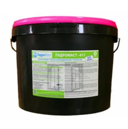Фото №0 ГидроМаст-617 (аналог СТИЗ Б) герметик акриловый пароизоляционный БЕЛЫЙ, вед. 5л/7кг