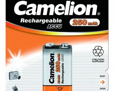 фото Аккумулятор 6F22 NI-MN 250мА.ч BP-1 (блист.1шт) Camelion 5014