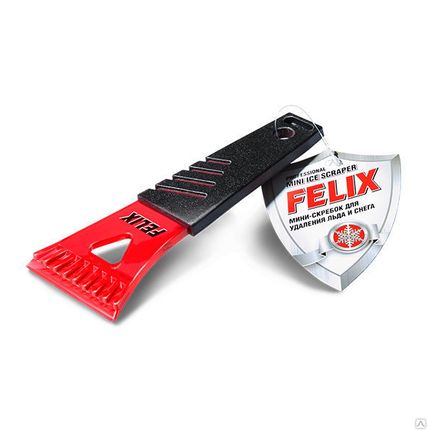 Фото №0 Мини-скребок Felix для снега и льда