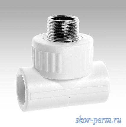 Фото №0 Тройник комбинированный НР 32х1/2&quot;х32 PPR