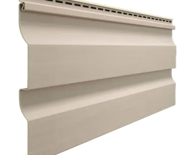 фото Сайдинг Docke Корабельный брус D4.5D Крем-брюле Деке Premium виниловый