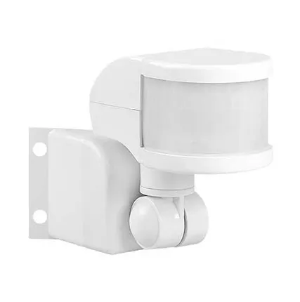 Фото №0 Датчик движения инфракрасный угловой 270* 12м 1100W белый IP44 IEK ДД-018В